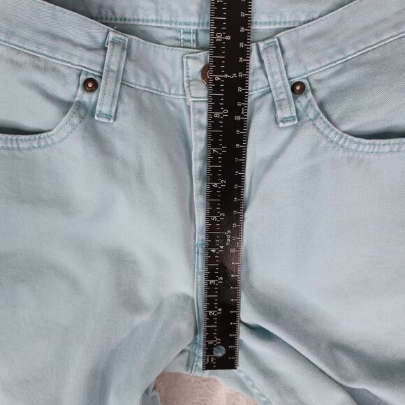 Riders Capri Womens 8P Petite Cropped Mid Rise Cotton Blue 131742H - Picture 7 of 8